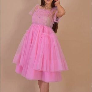 Handmade Sweet Pink Tulle Dress